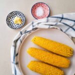 Boiled corn on cob
