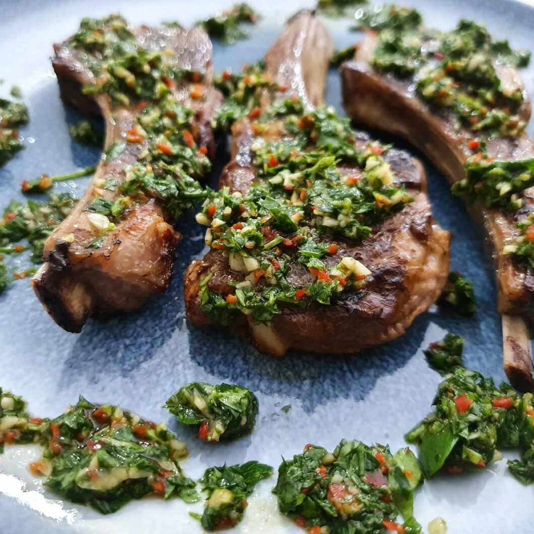 Lamb Chops with Chimichuri sauce