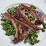 Lamb Chops with Chimichurri sauce