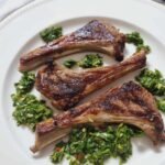 Lamb Chops with Chimichurri sauce