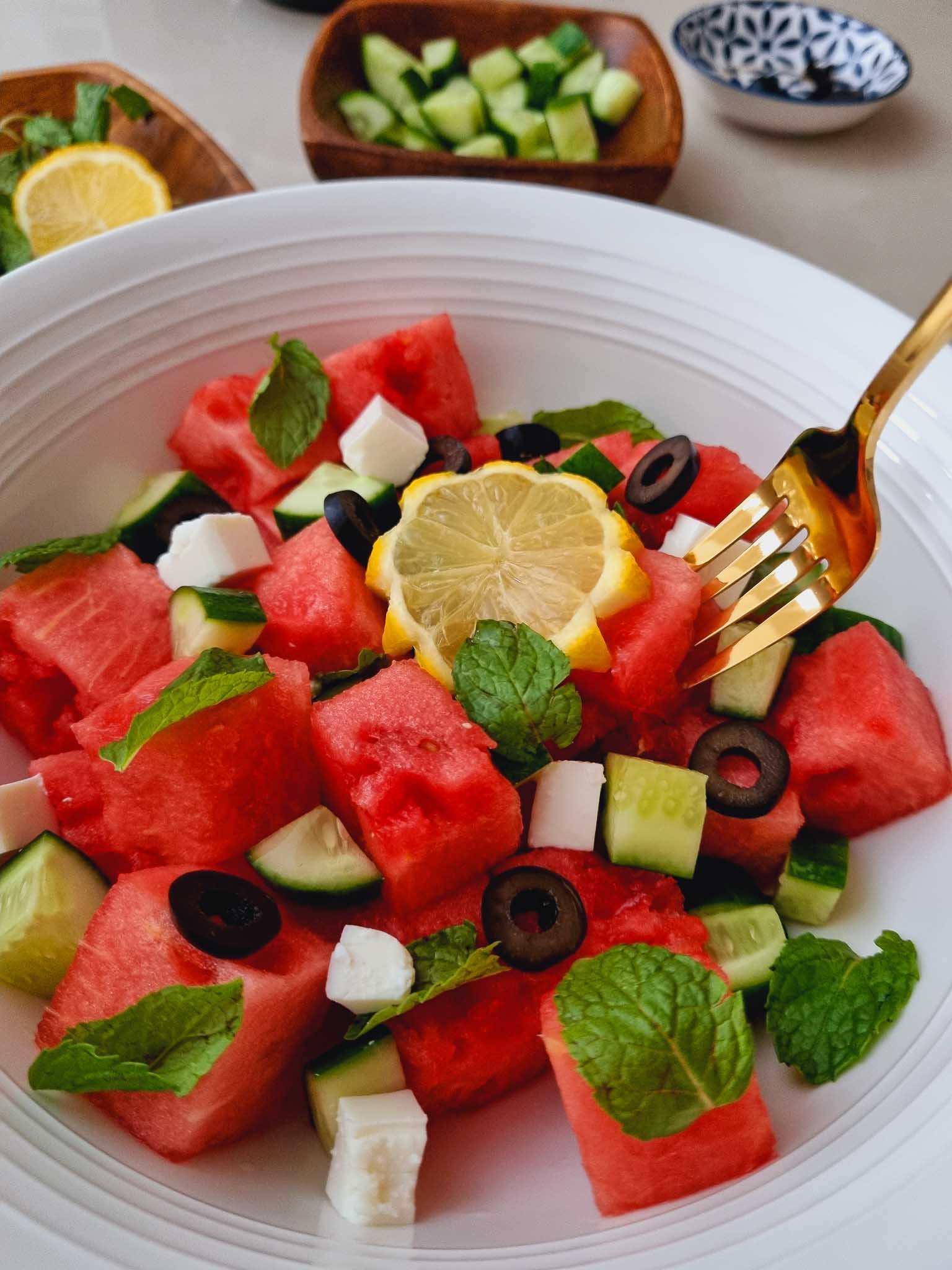 Watermelon salad