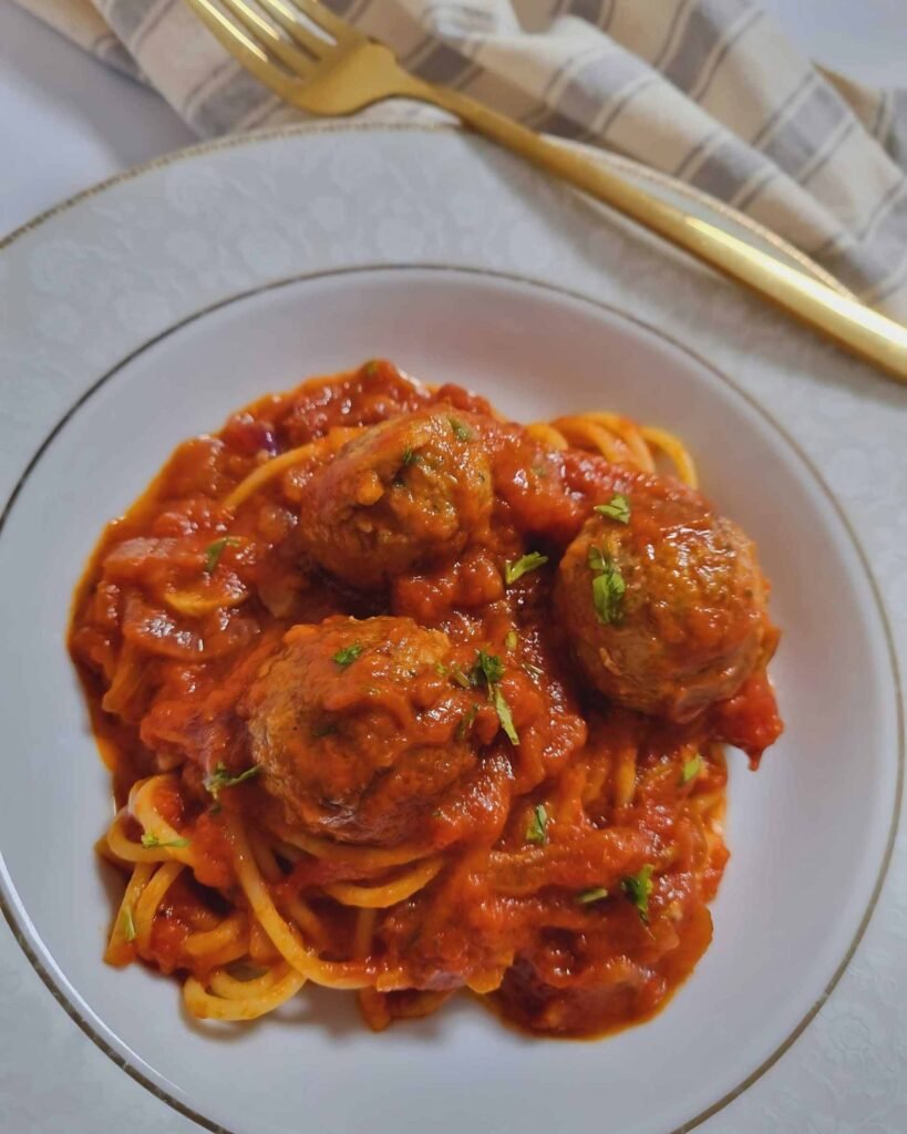spaghetti and meatballs