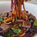 Jjapaguri with steak