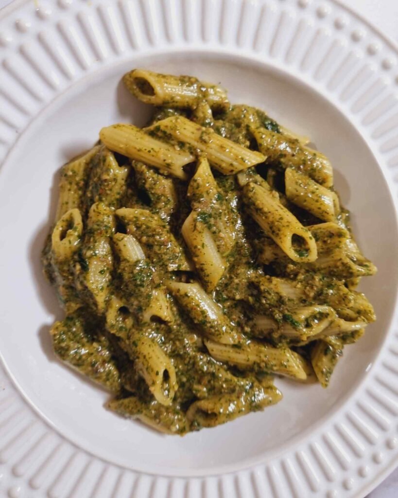 Thai basil pesto pasts