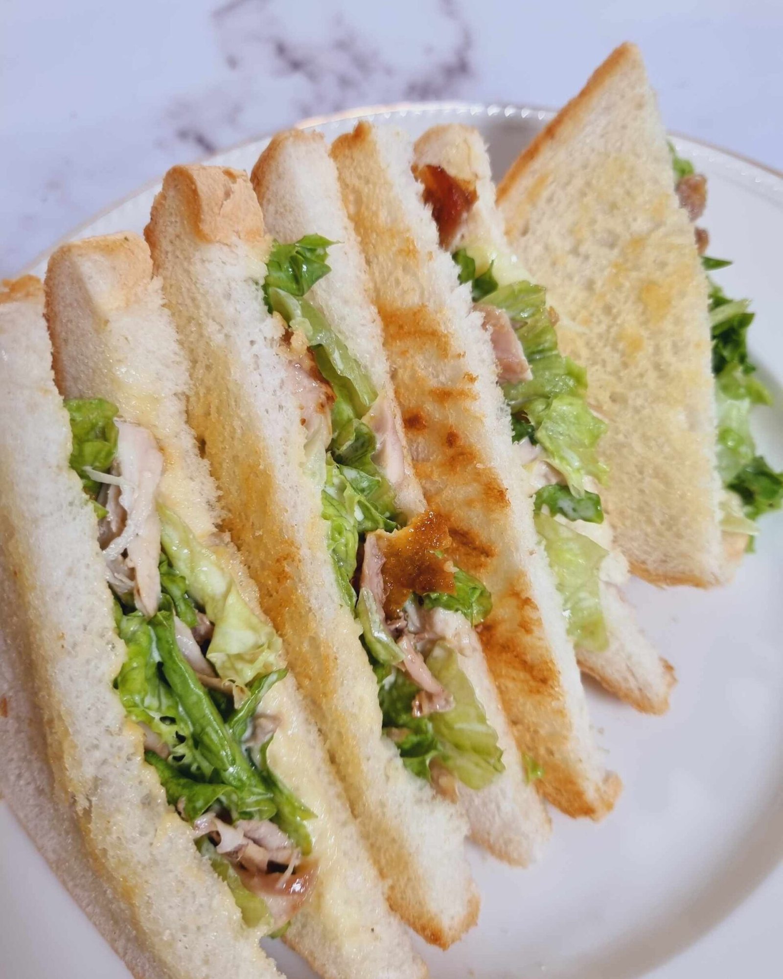 chicken and mayo sandwich