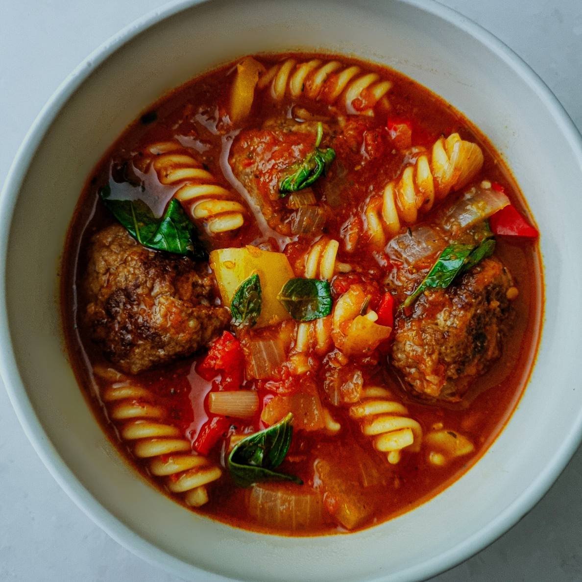 italian meatball soup