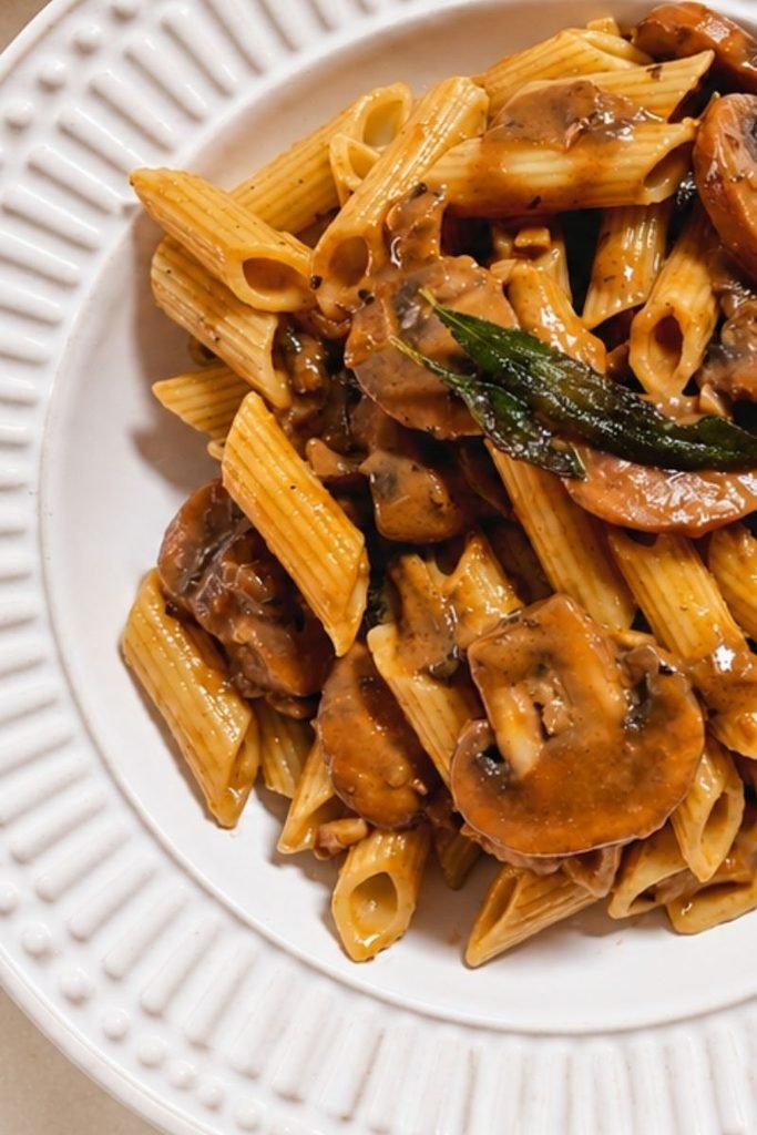 creamy mushroom pasta