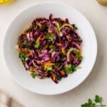 Red cabbage and carrot slaw