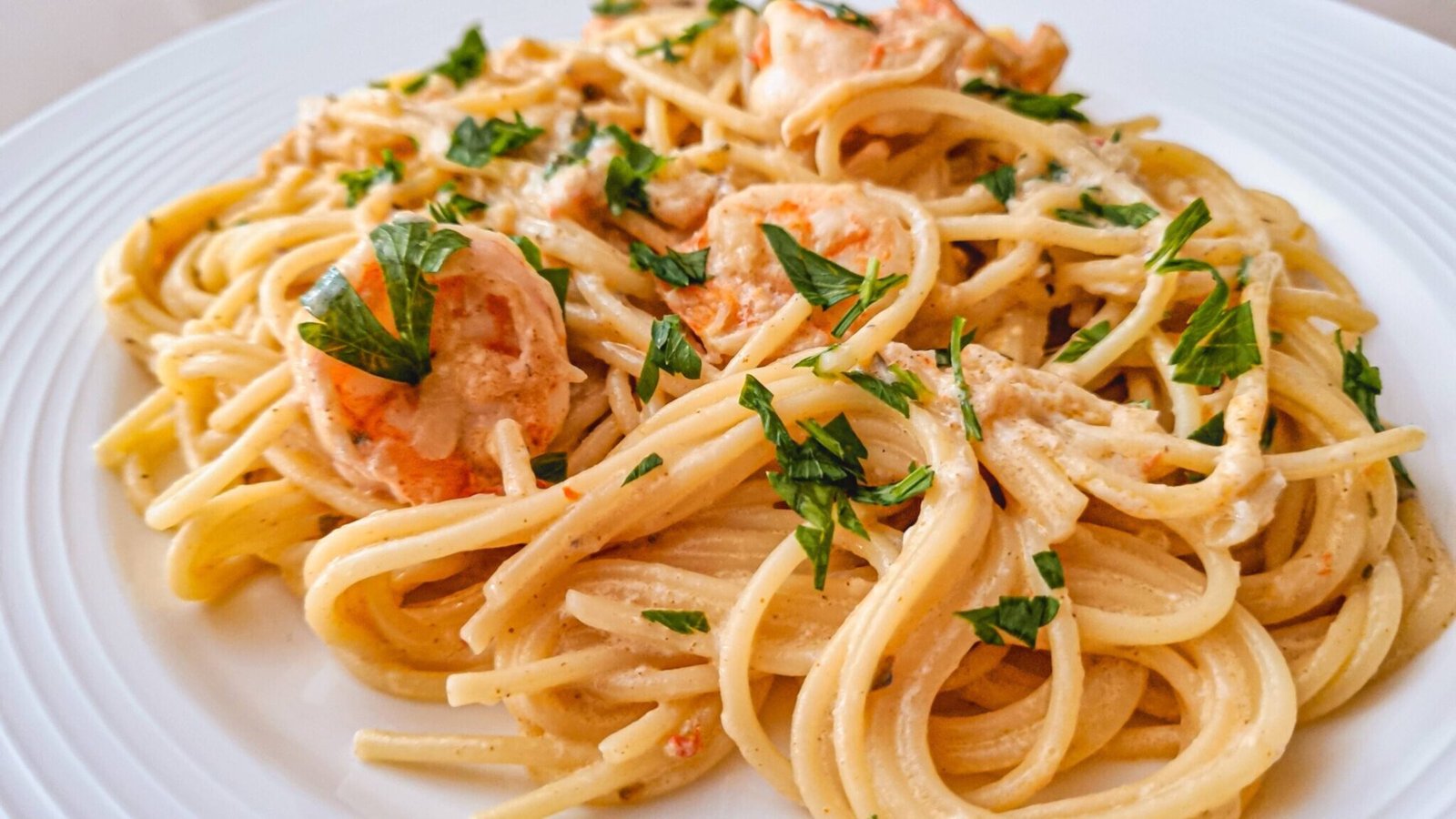 creamy shrimp pasta