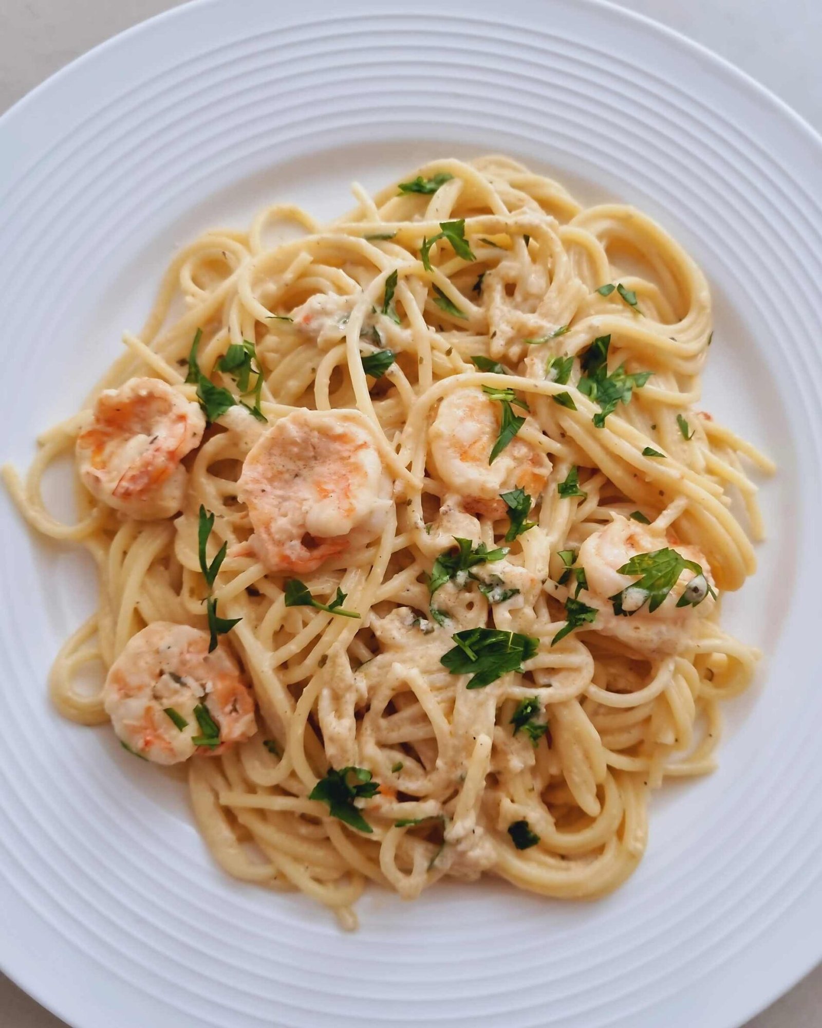 garlic shrimp pasta