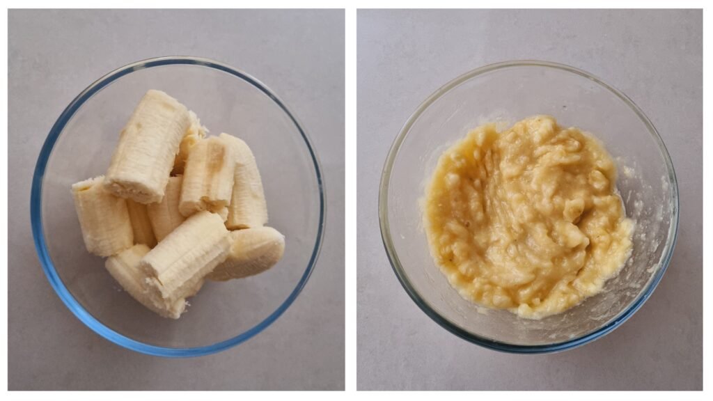 mash the bananas