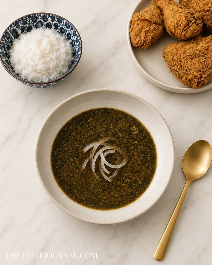 Molokhia soup