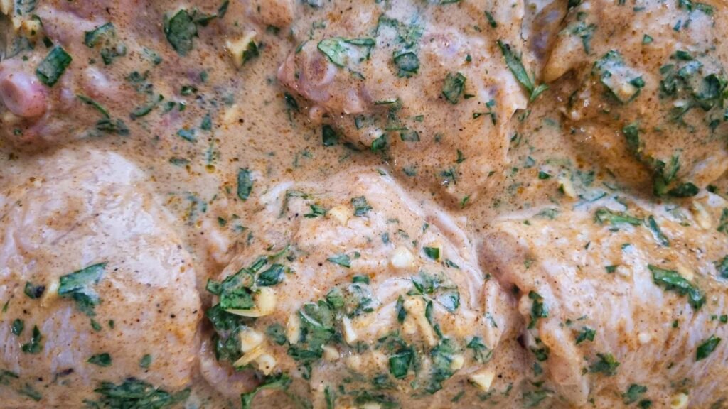 Oven Baked Chicken with Garlic Yogurt marinade