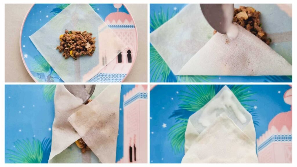 how to fold springrolls