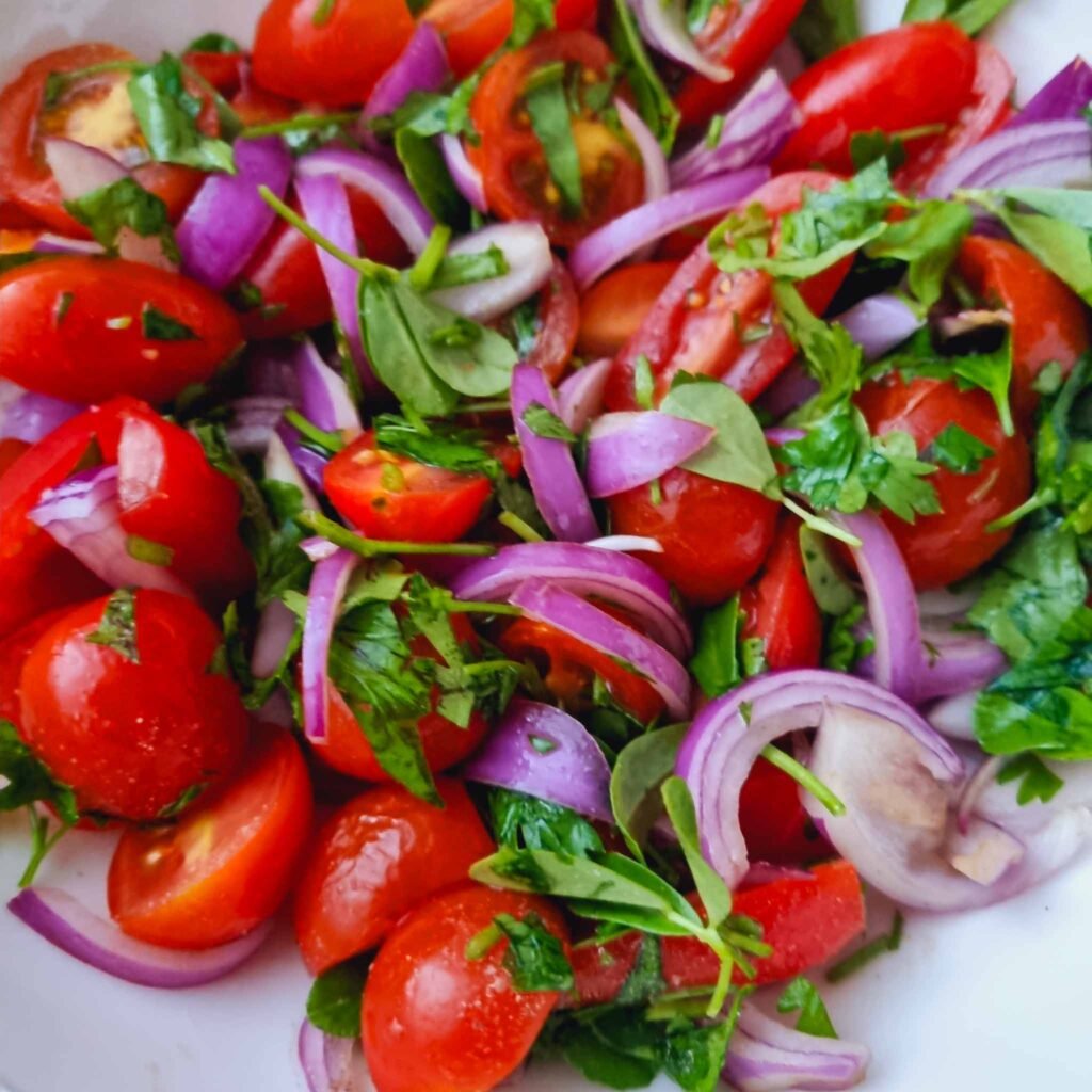 Baby tomato salad