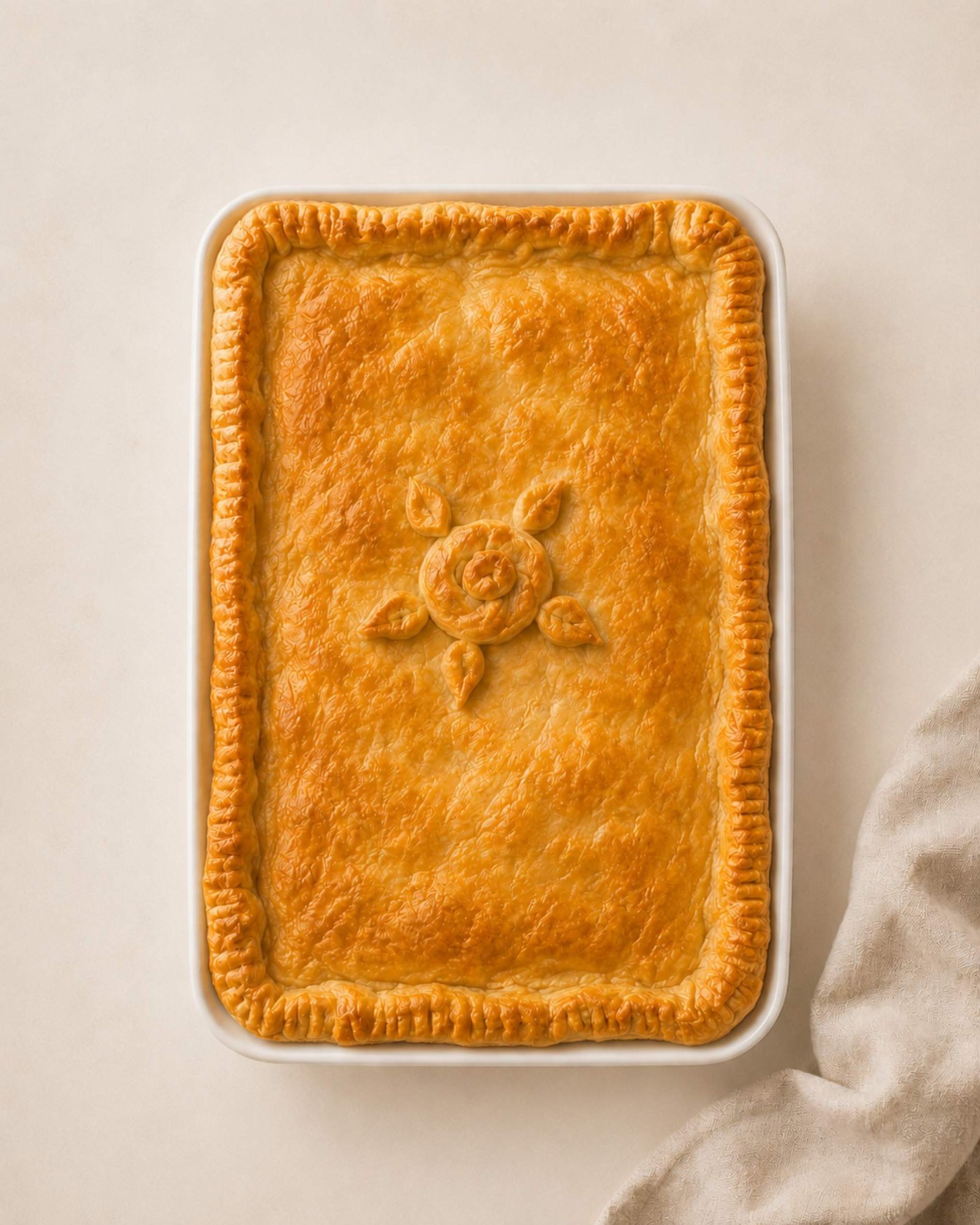 Chicken and mushroom pie
