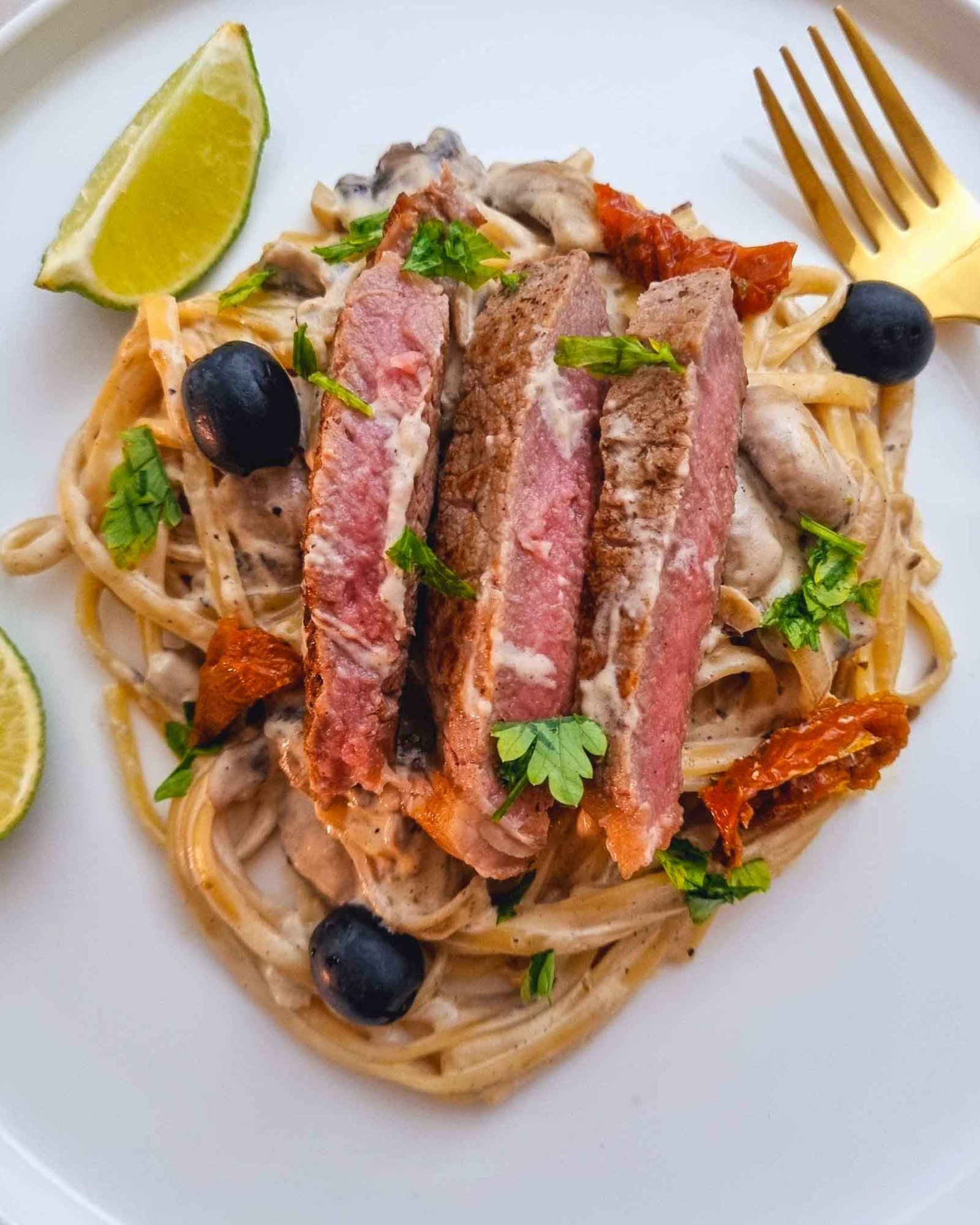 Creamy Steak pasta