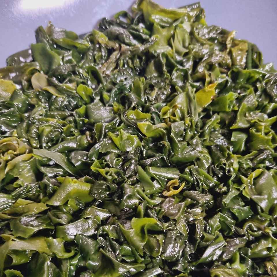 soaked seaweed