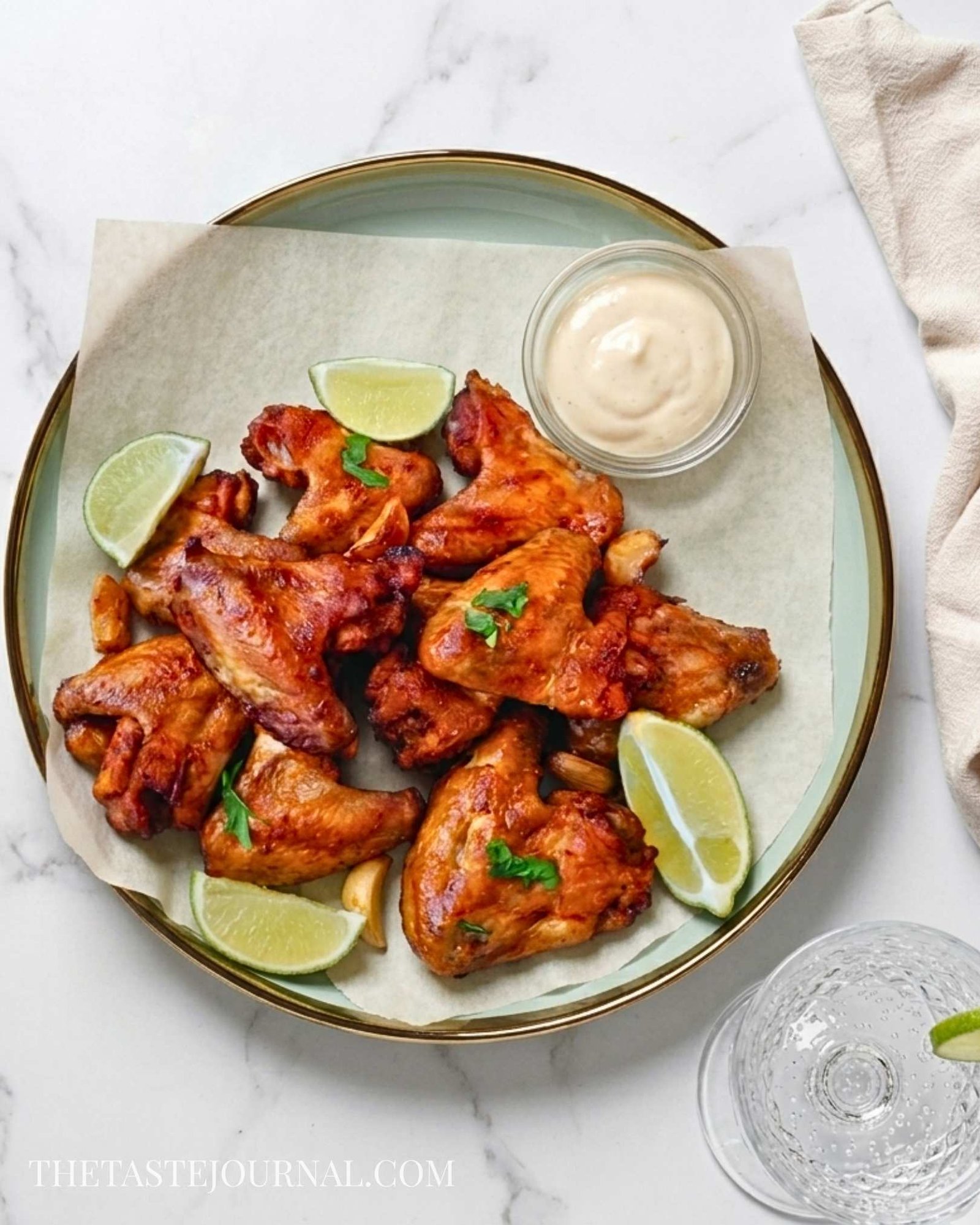 Baked chicken wings
