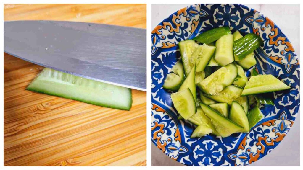 instructions- how to smash cucumbers