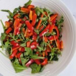 Rocket and red pepper salad