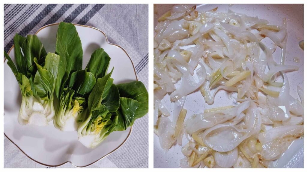 Bok choy soup