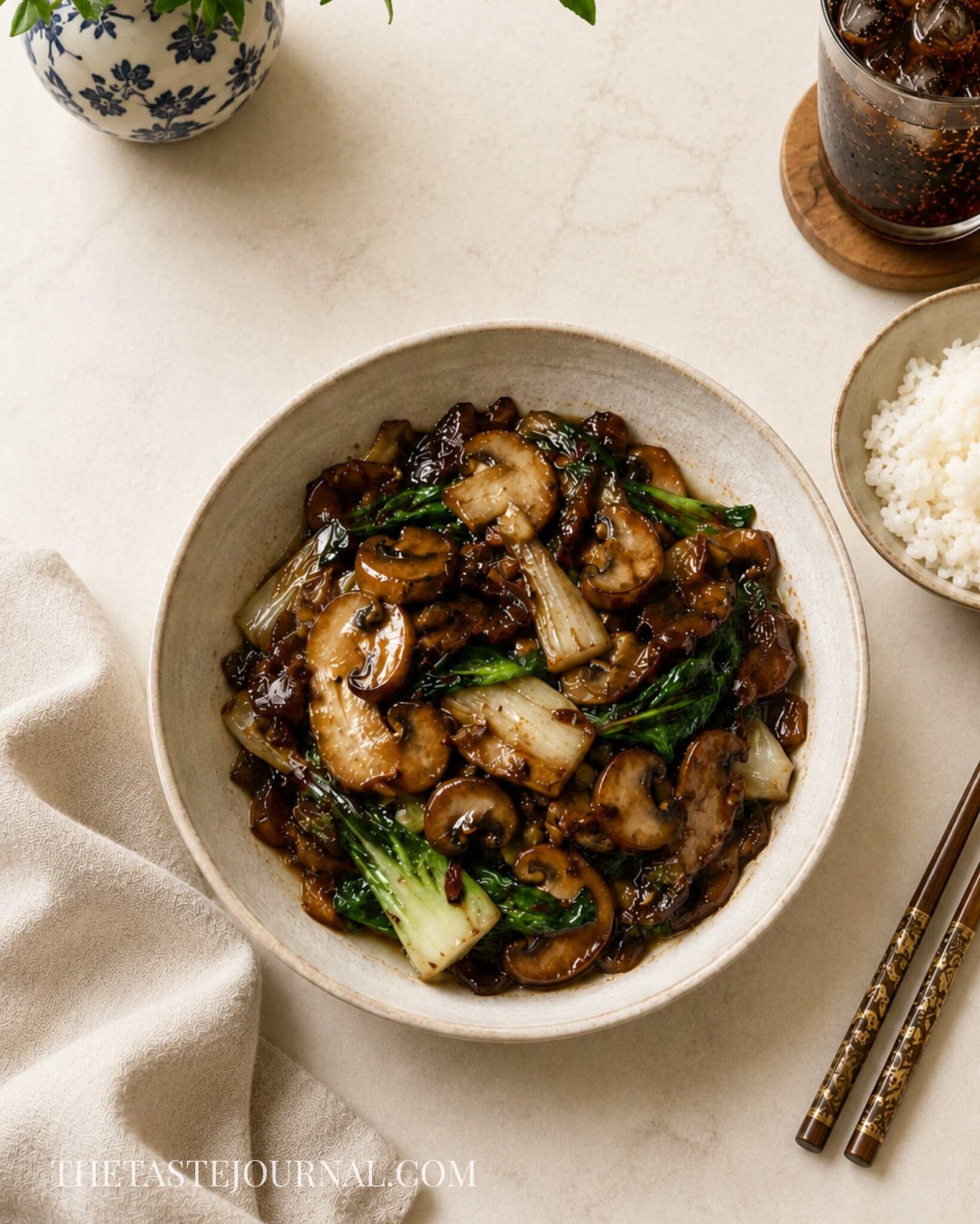 Bok Choy & Mushroom Stir-fry