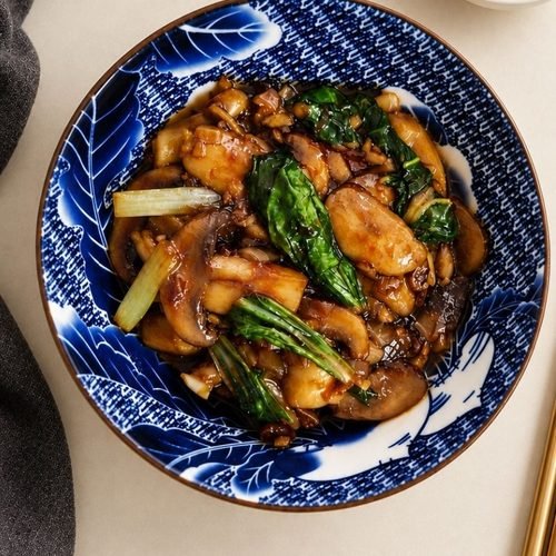 Bok Choy & Mushroom Stir-fry