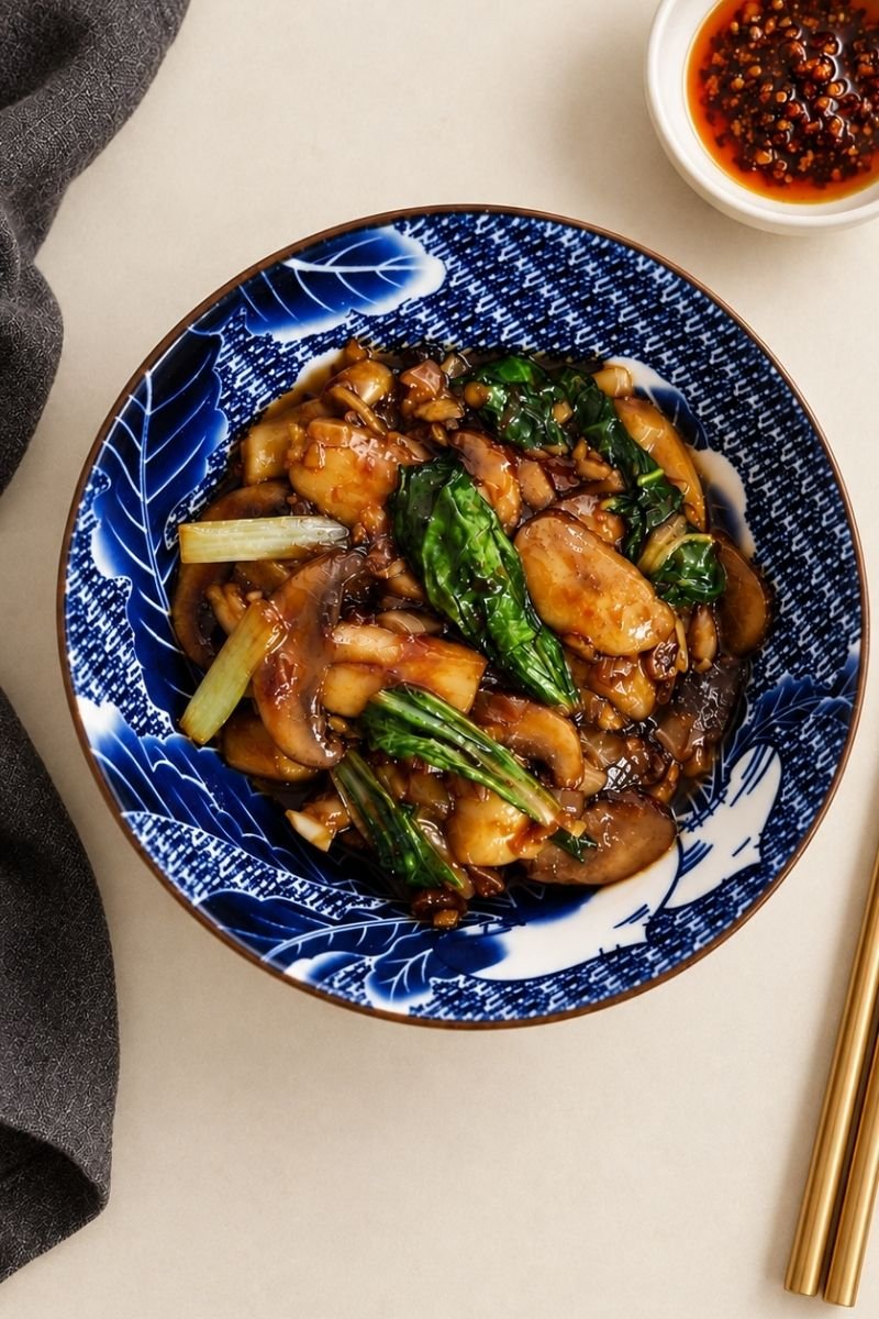 Bok Choy & Mushroom Stir-fry