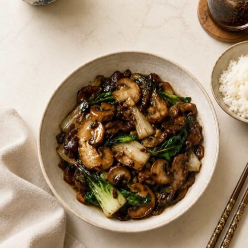 Bok Choy & Mushroom Stir-fry