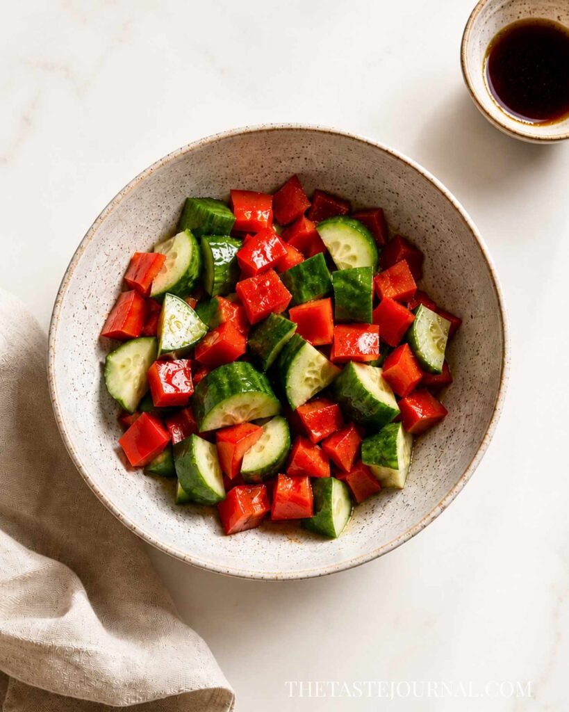Red Pepper & Cucumber Salad
