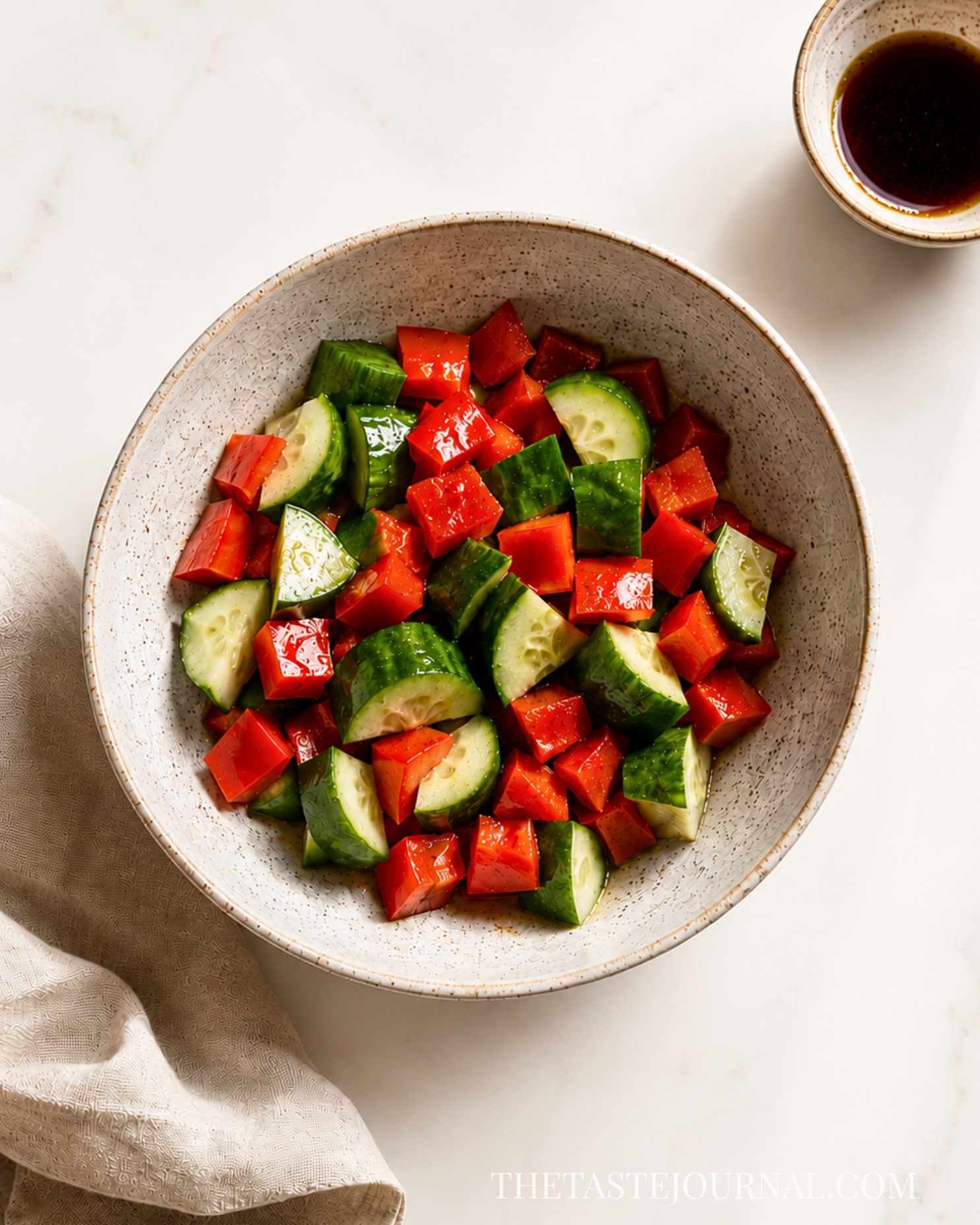 Red Pepper & Cucumber Salad