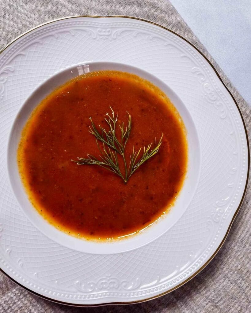 tomato & zucchini soup