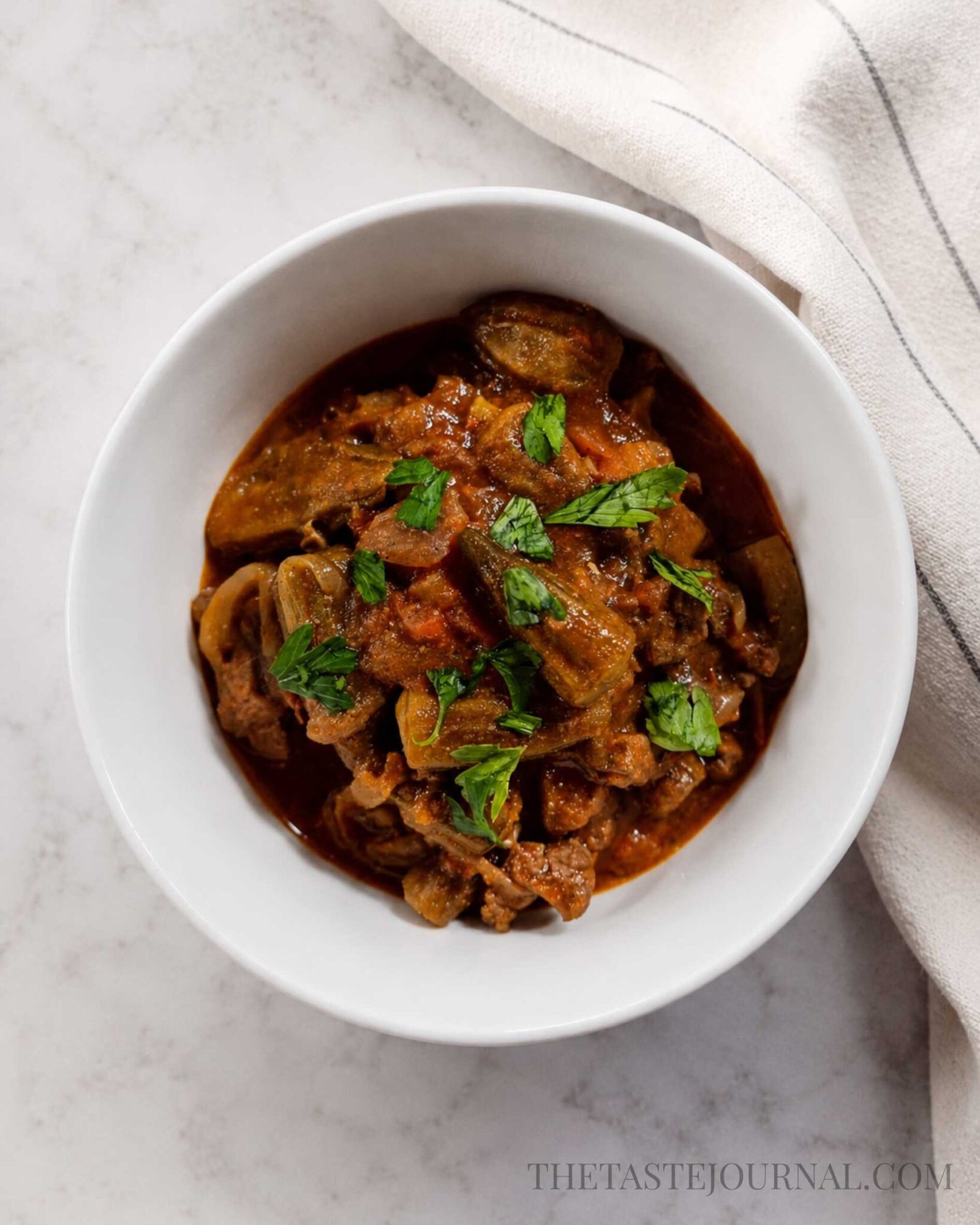 okra stew bamya kudra