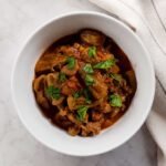 okra stew, bamya kudra