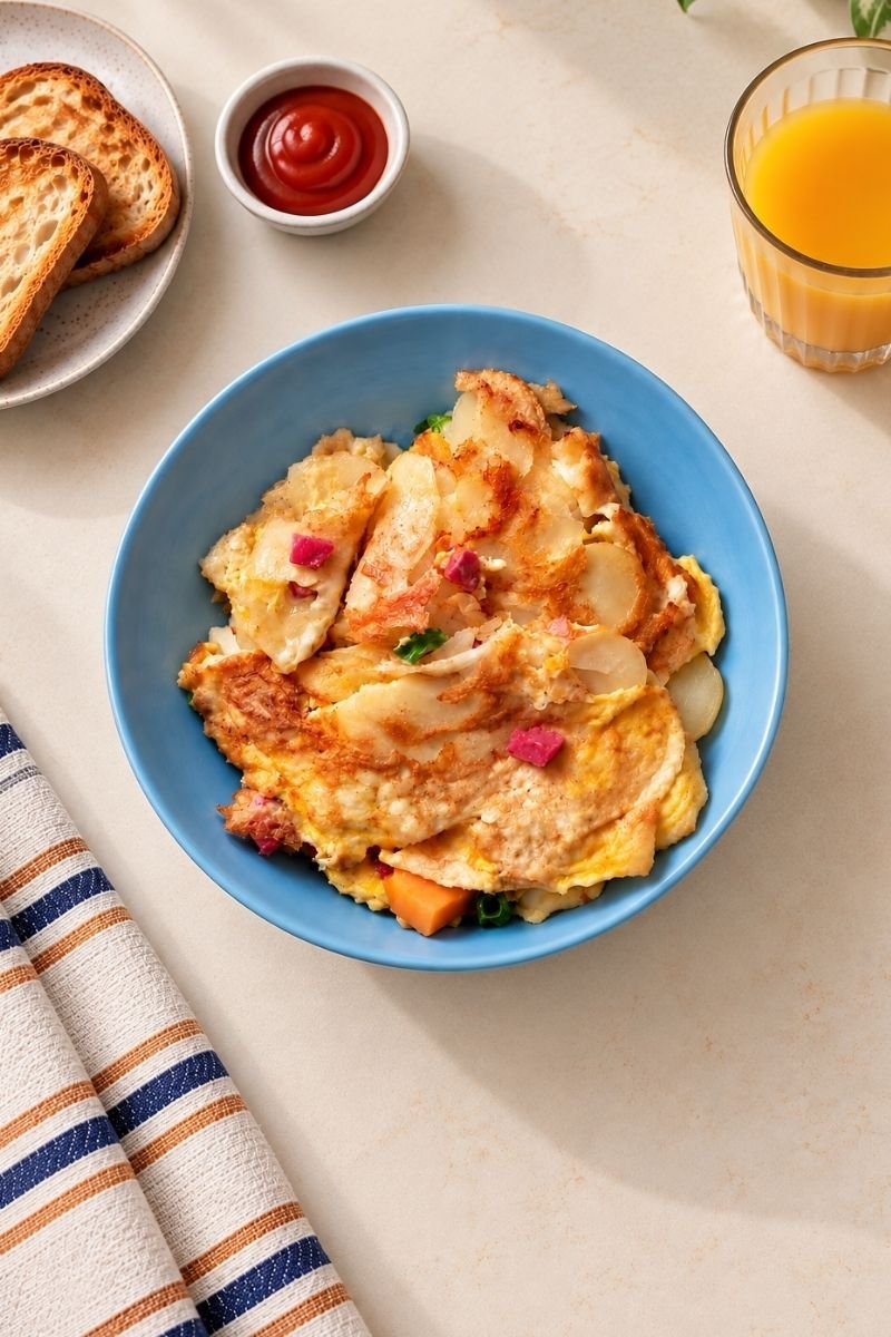 Crispy Potato Omelet